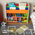 Jumbo Childrens Toy Storage with Bookshelves - Rainbow