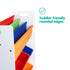 Jumbo Childrens Toy Storage with Bookshelves - Rainbow