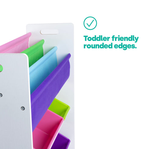 Jumbo Childrens Toy Storage with Bookshelves - Confetti