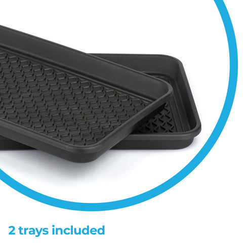 Set of 2 Boot Tray - Black