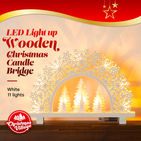 11 LED Christmas Candle Bridge