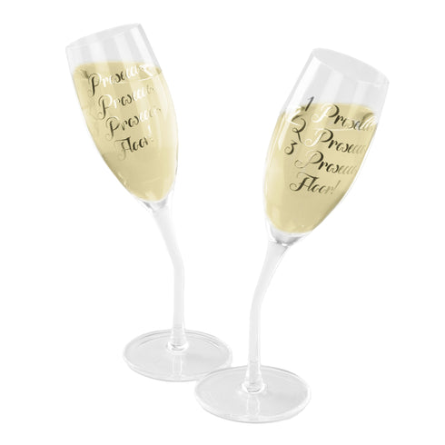 Tipsy Prosecco Glasses - Set of 2