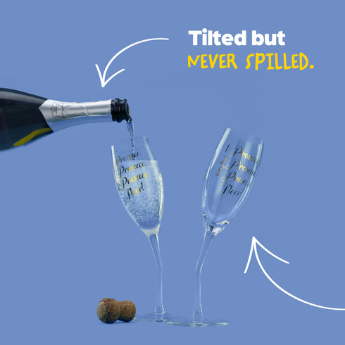 Tipsy Prosecco Glasses - Set of 2