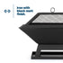 Iron Geo Fire Pit with BBQ Grill - Black