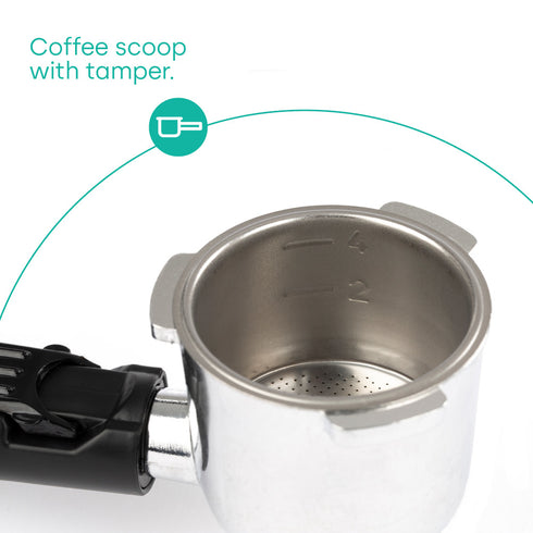 Coffee Machine with Milk Frother - Black