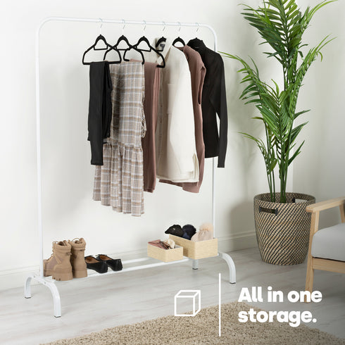 Clothes Storage Rail - White