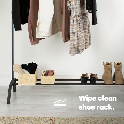 Clothes Storage Rail - Black