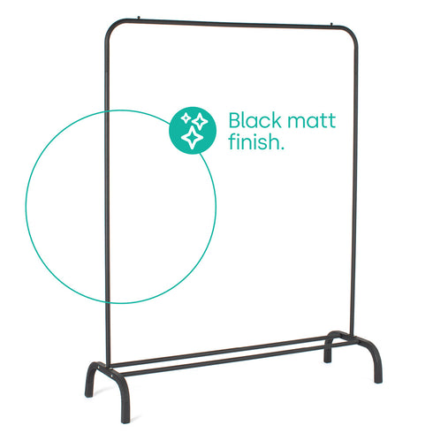 Clothes Storage Rail - Black