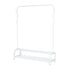 Clothing Rail with Shoe Rack - White