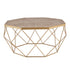 Nayi Geometric Gold Coffee Table