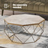 Nayi Geometric Gold Coffee Table