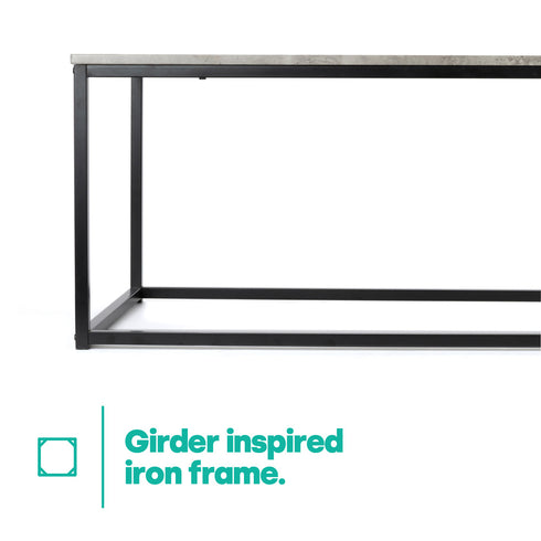 Industrial Concrete Effect Coffee Table