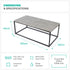 Industrial Concrete Effect Coffee Table