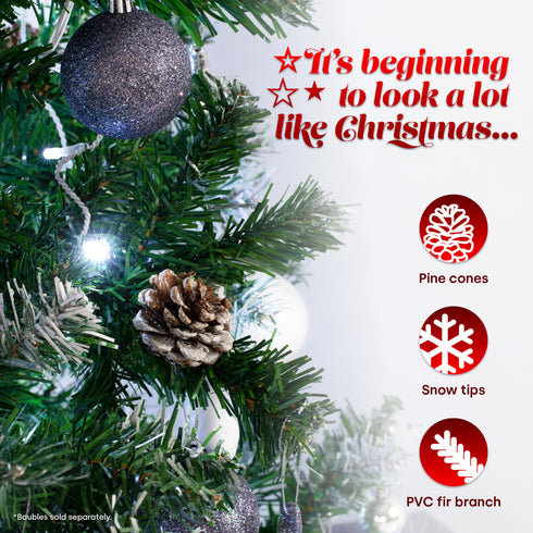 Artificial Snowy Christmas Tree - 5ft