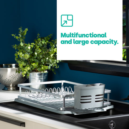 Aluminium Dish & Cutlery Drainer