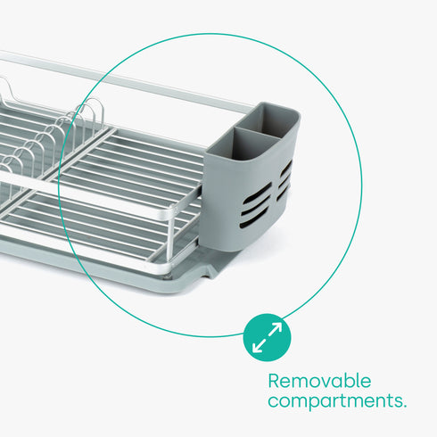 Aluminium Dish & Cutlery Drainer