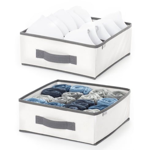Wardrobe Fabric Boxes - Set of 2
