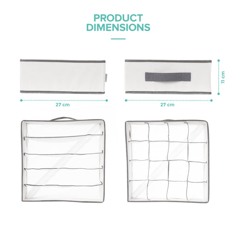 Wardrobe Fabric Boxes - Set of 2