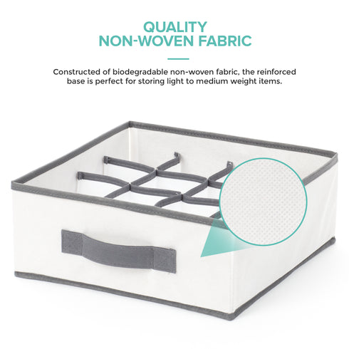 Wardrobe Fabric Boxes - Set of 2