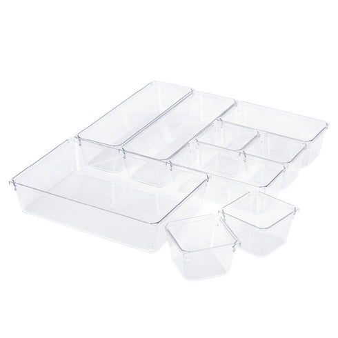 Drawer Organiser Tray Set - 9 Mixed