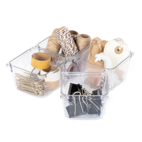Drawer Organiser Tray Set - 4 Small