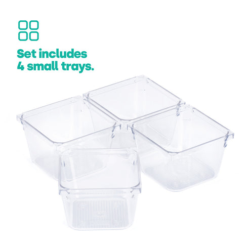 Drawer Organiser Tray Set - 4 Small