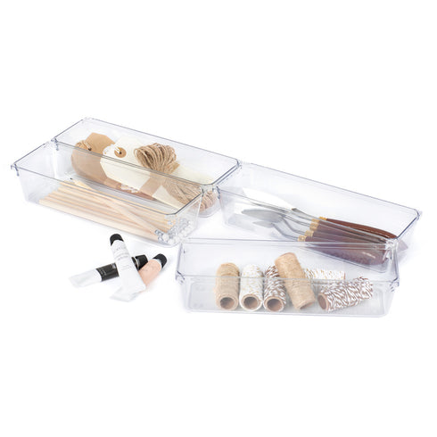 Drawer Organiser Tray Set - 4 Large