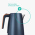 Orion 1.7L Kettle - Midnight Grey / Wood Effect