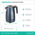 Orion 1.7L Kettle - Midnight Grey / Wood Effect