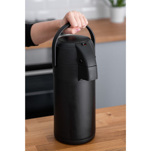 5L Pump Action Vacuum Flask - Black