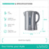 1L Travel Kettle - Grey