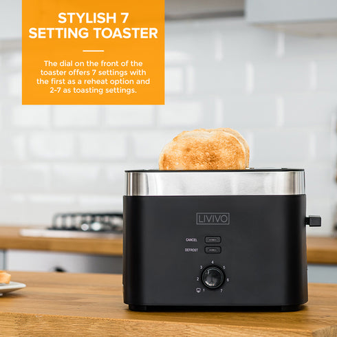 Sirius 2 Slice Toaster - Black