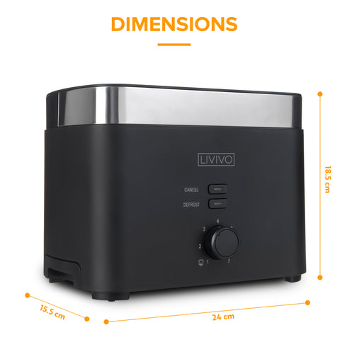 Sirius 2 Slice Toaster - Black