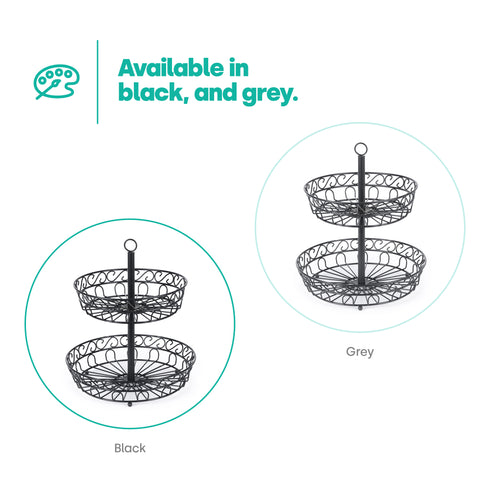 Wire Fruit Basket - Black