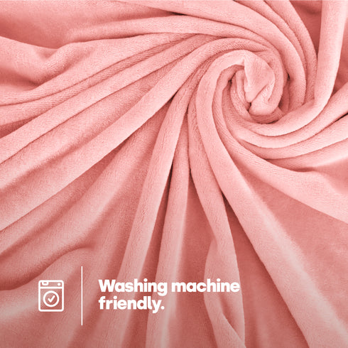 Double Fleece Blanket - Blush