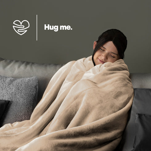 Double Fleece Blanket - Champagne