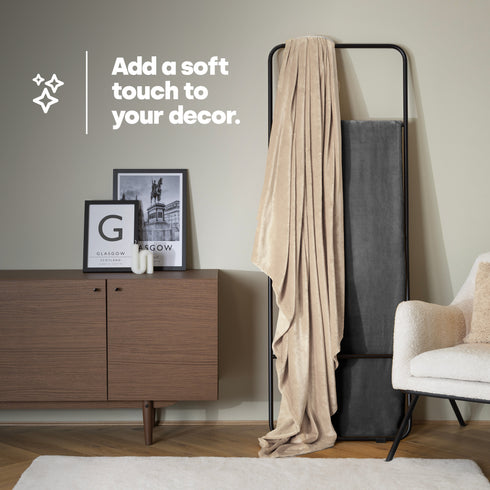 Double Fleece Blanket - Champagne
