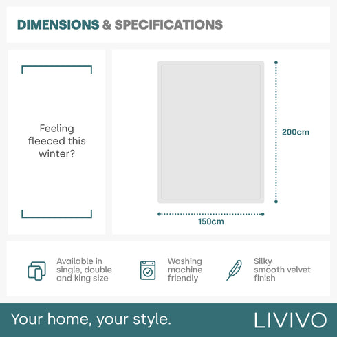 Double Fleece Blanket - Urban Chic