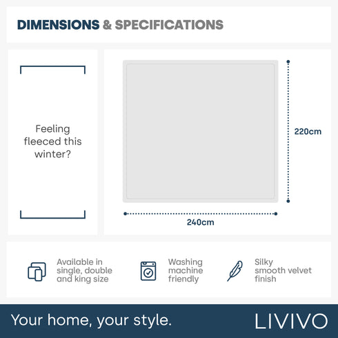 King Fleece Blanket - Midnight