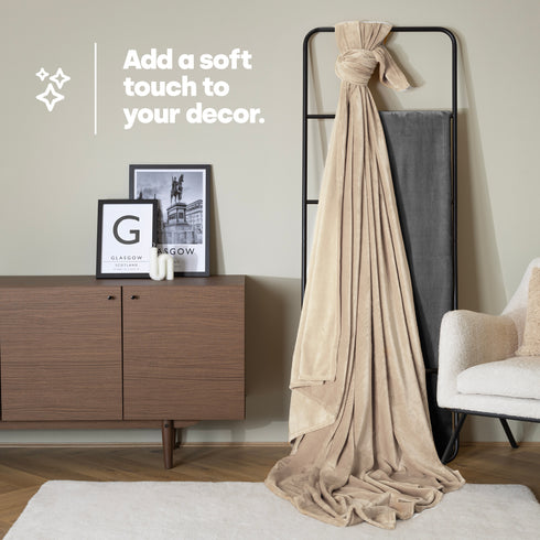 King Fleece Blanket - Champagne