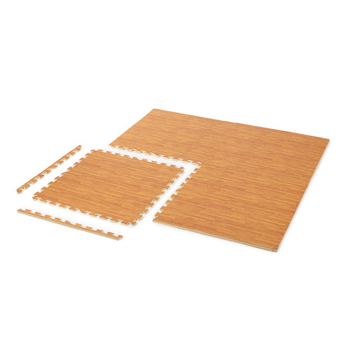Interlocking Gym Mat - Oak Wood
