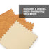 Interlocking Gym Mat - Oak Wood