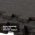 Interlocking Gym Mat - Corrugated Black