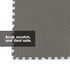 Interlocking Gym Mat - Corrugated Grey