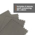 Interlocking Gym Mat - Corrugated Grey