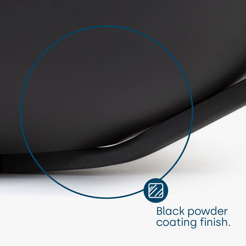 Foldable Round Fire Pit - Black