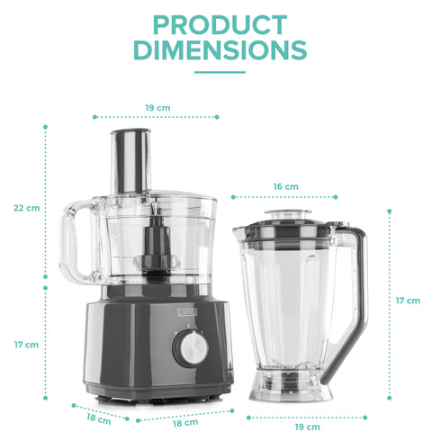 Food Processor & Blender - Grey