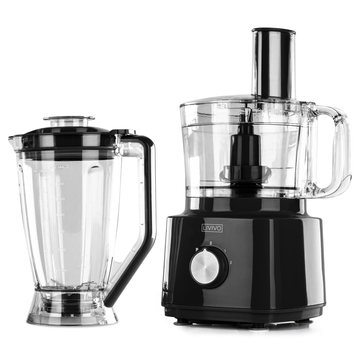 Livivo Food Processor & Blender Black Free Delivery