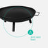 Iron Fire Pit Bowl - Black