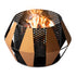 Sunburst Iron Fire Pit with BBQ grill - Black / Bronze